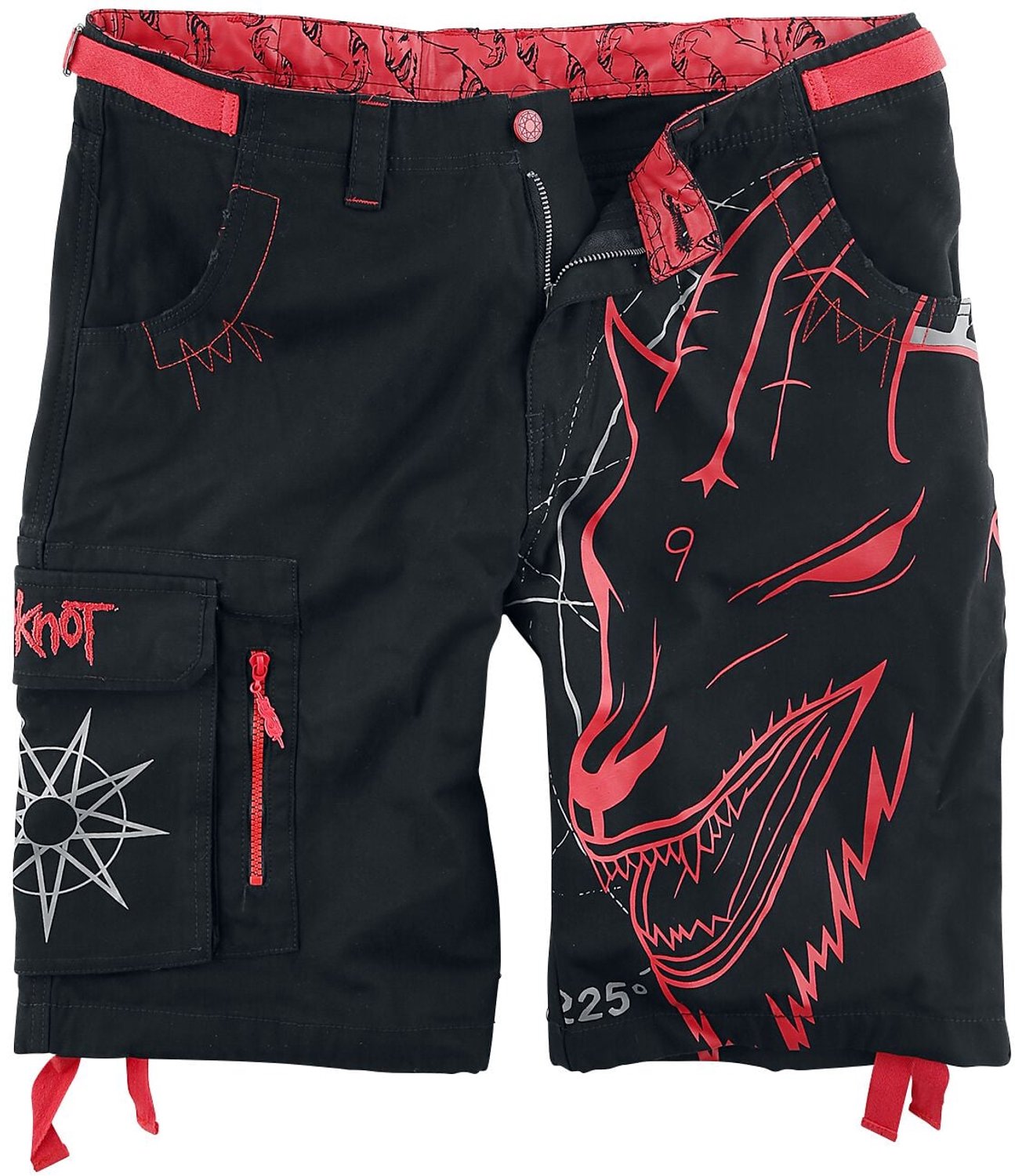 Slipknot EMP Signature Collection Heren Shorts - zwart/rood - M