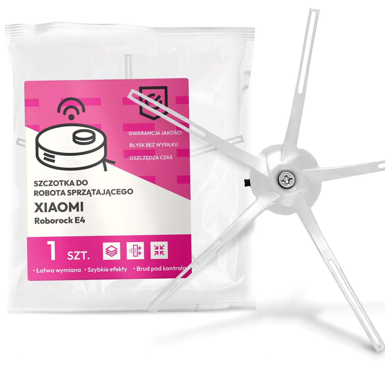 Zijborstel voor Xiaomi Roborock E4 stofzuigerrobot - 5 armen