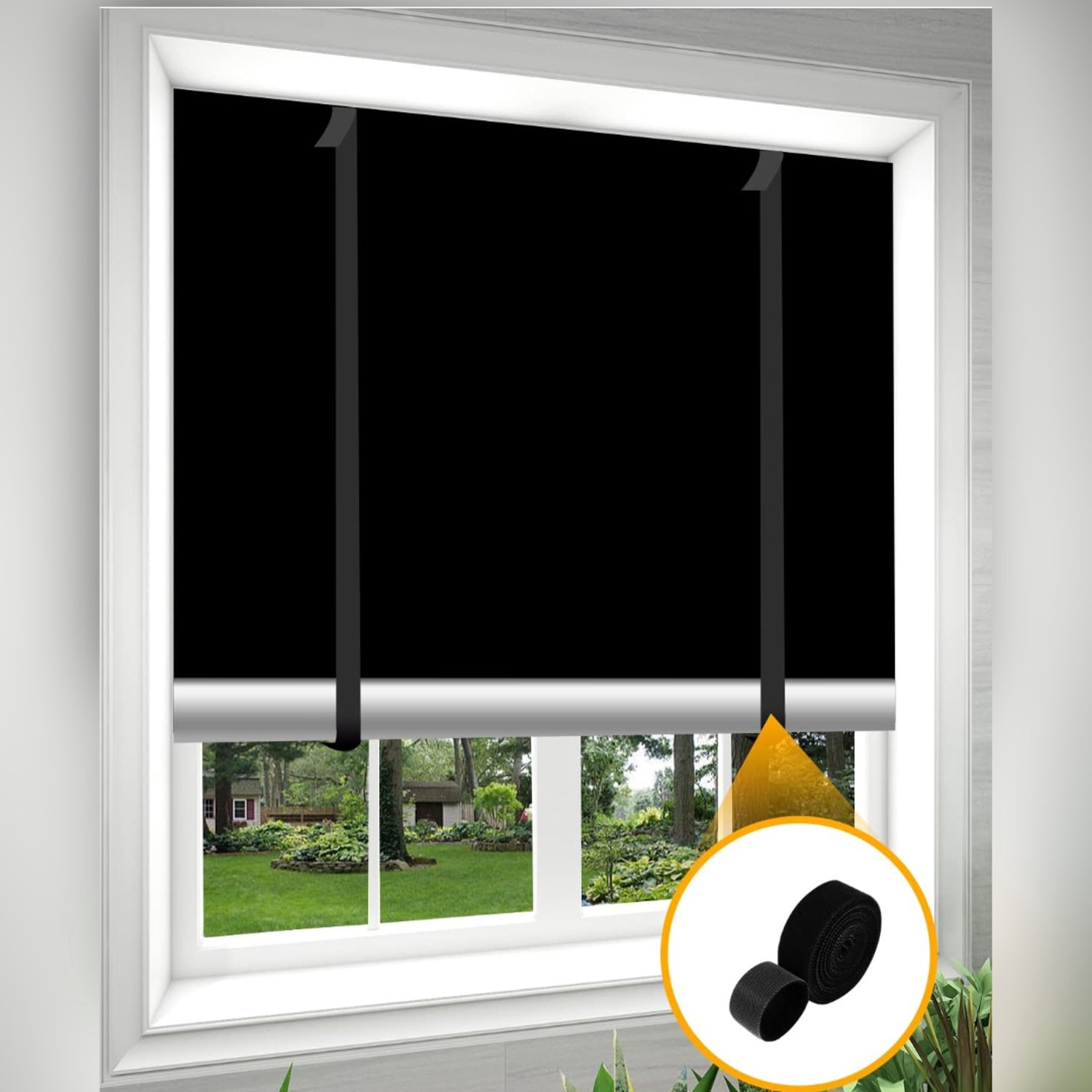 DYVNS® Verduisteringsdoek - Zonwering Raam - Verduisterend Raamfolie - Zonwerend en Isolerend - 240 x 145 cm