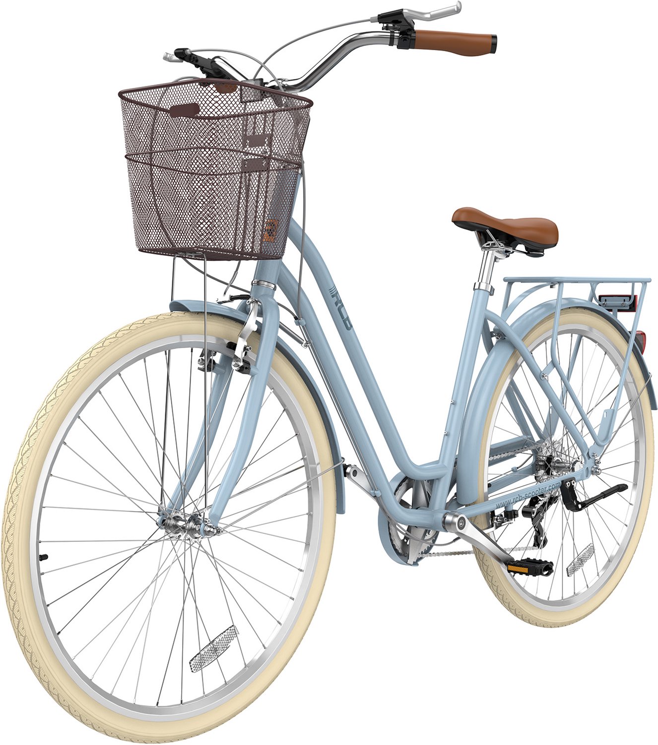 RCB Transportfiets 28 inch Stadsfiets Aluminium Frame 6 speed- V-brake 100kg- blauw