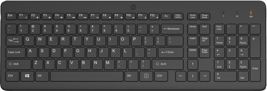 HP 225 - Toetsenbord - RF Draadloos - AZERTY - Zwart