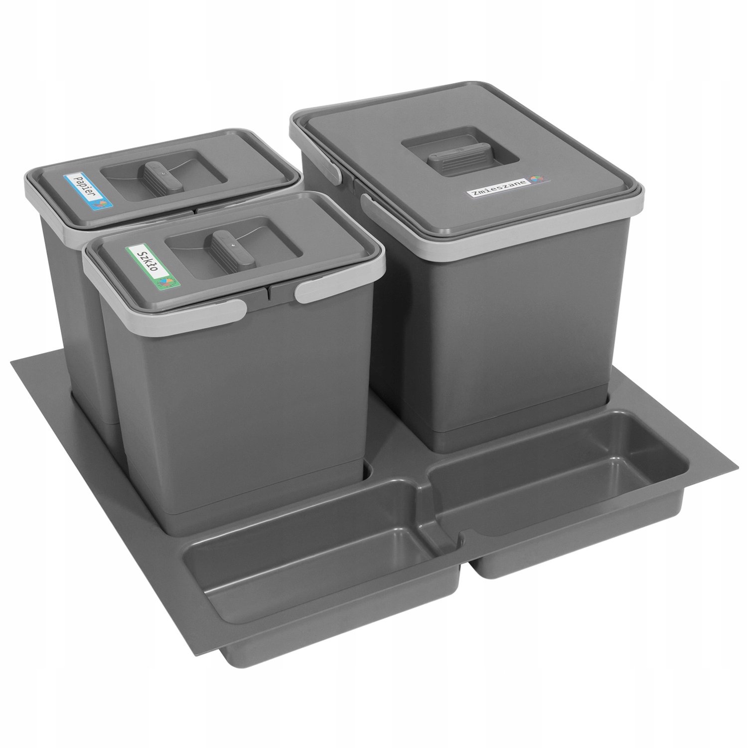 Afvalscheider FUTURE 2x7+1x15 voor 60cm lade, 29L