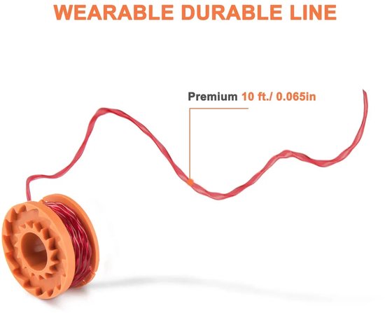 geschikt voor Worx WA0010 WG163, WG155 en WG180 grasmaaiers, automatische kabelaanvoer, werkt op batterijen, kabellengte van 3 geschikt voorer (10 voet). — afbeelding 2