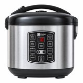 Rijstkoker Klein met Stomer 0.8L - Multicooker - Slowcooker met Timer - 3 Porties voor 1 tot 3 Personen - Rice Cooker - Warmhoudfunctie - RVS - KitchenLove