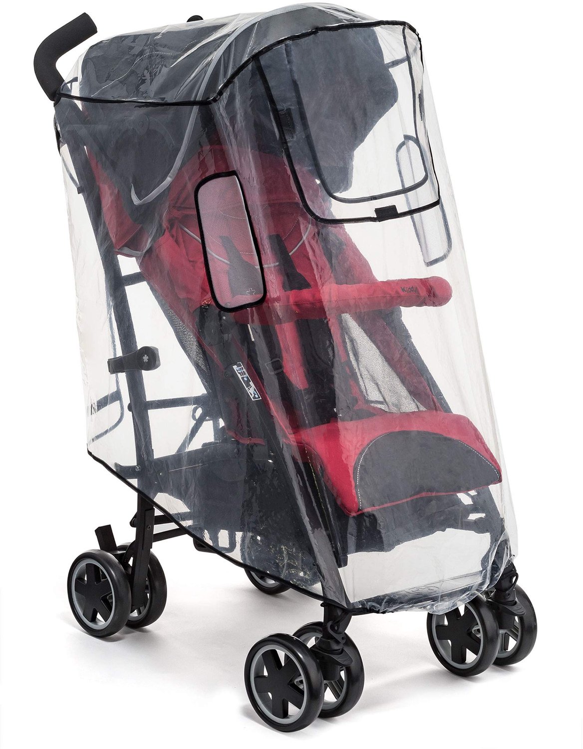 Famanu - Regencover voor Buggys en Sportwagens - Bescherming tegen regen en wind - Transparant ontwerp - 1 stuk