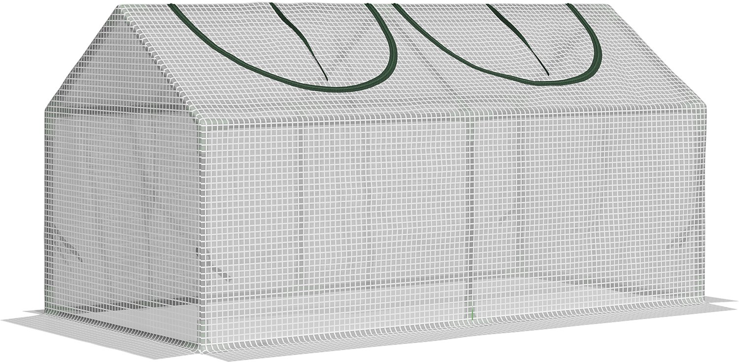 Sunona Minikas - Met opvouwbaar venster - Voor balkon en tuin - 120 x 60 x 60 cm - Wit