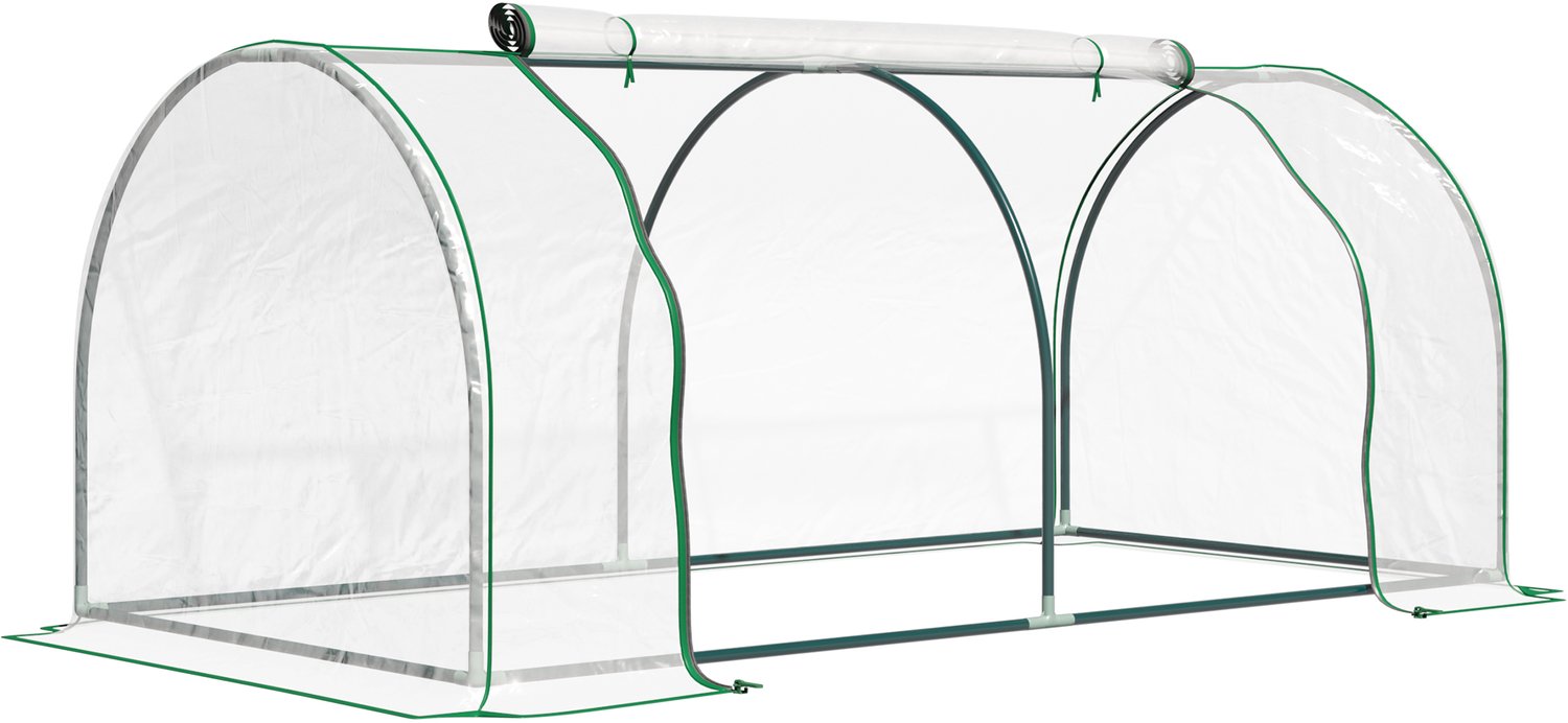 Sunona Foliekas - Met roldeur - 200 x 100 x 80 cm - Transparant/Groen