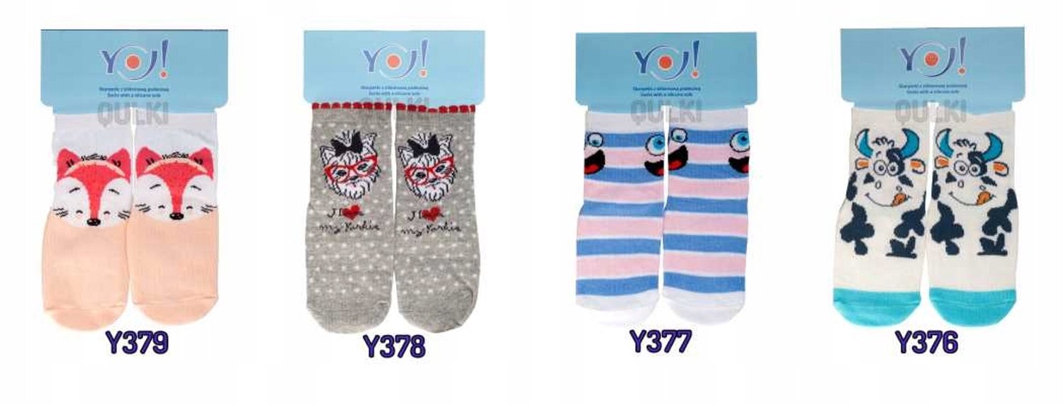 Antislip Sokken Baby 19-20 S Katoen met Siliconen Zool