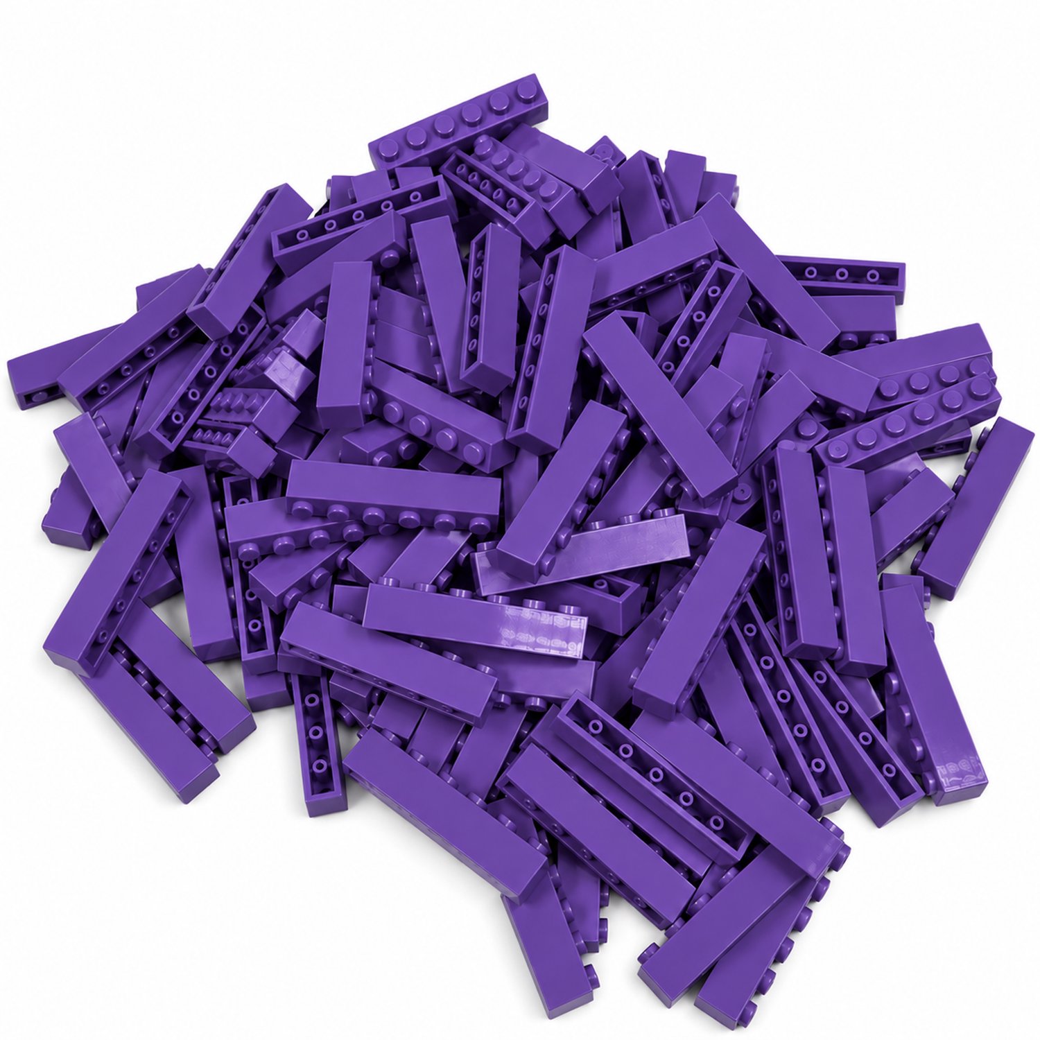 100 Bouwstenen 1x6 | Paars | Compatibel met Lego Classic | Keuze uit vele kleuren | SmallBricks