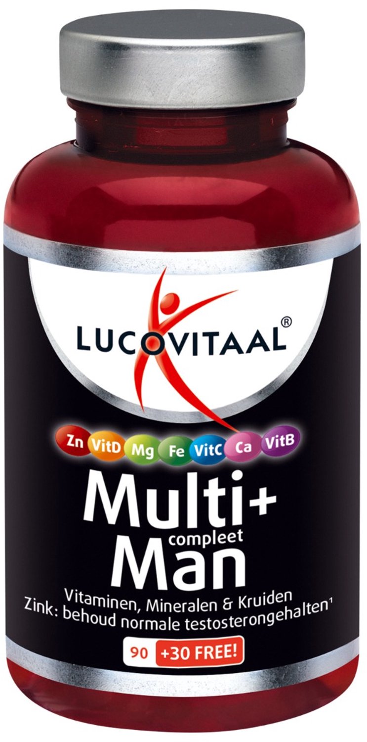 Lucovitaal Multivitamine Man MAXI pot 120 tabletten