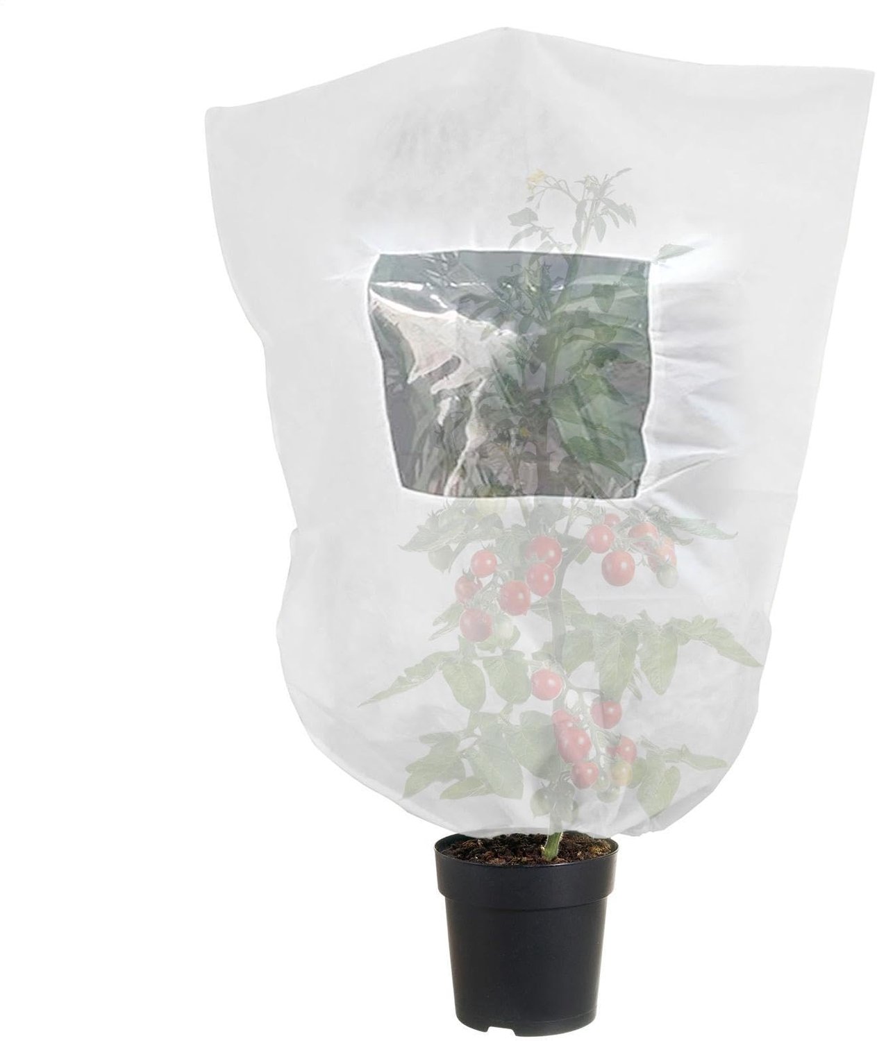 Famanu - Vorsthoes voor Planten - Bescherming tegen kou en vorst - Herbruikbaar nonwoven materiaal - Groen 1 stuk
