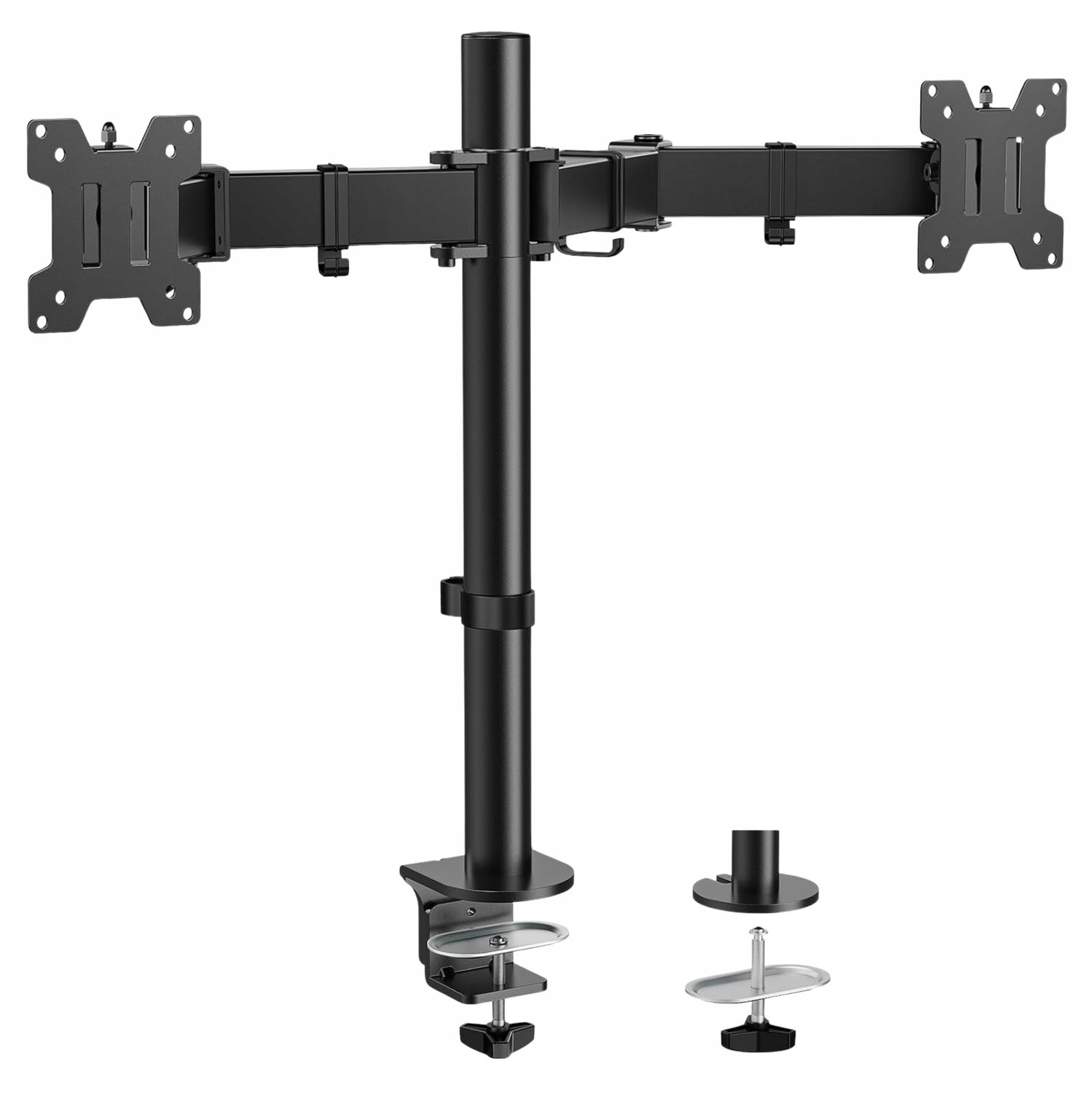HUANUO Dubbele Monitor Armatuur 13-27" VESA 75/100mm Staal