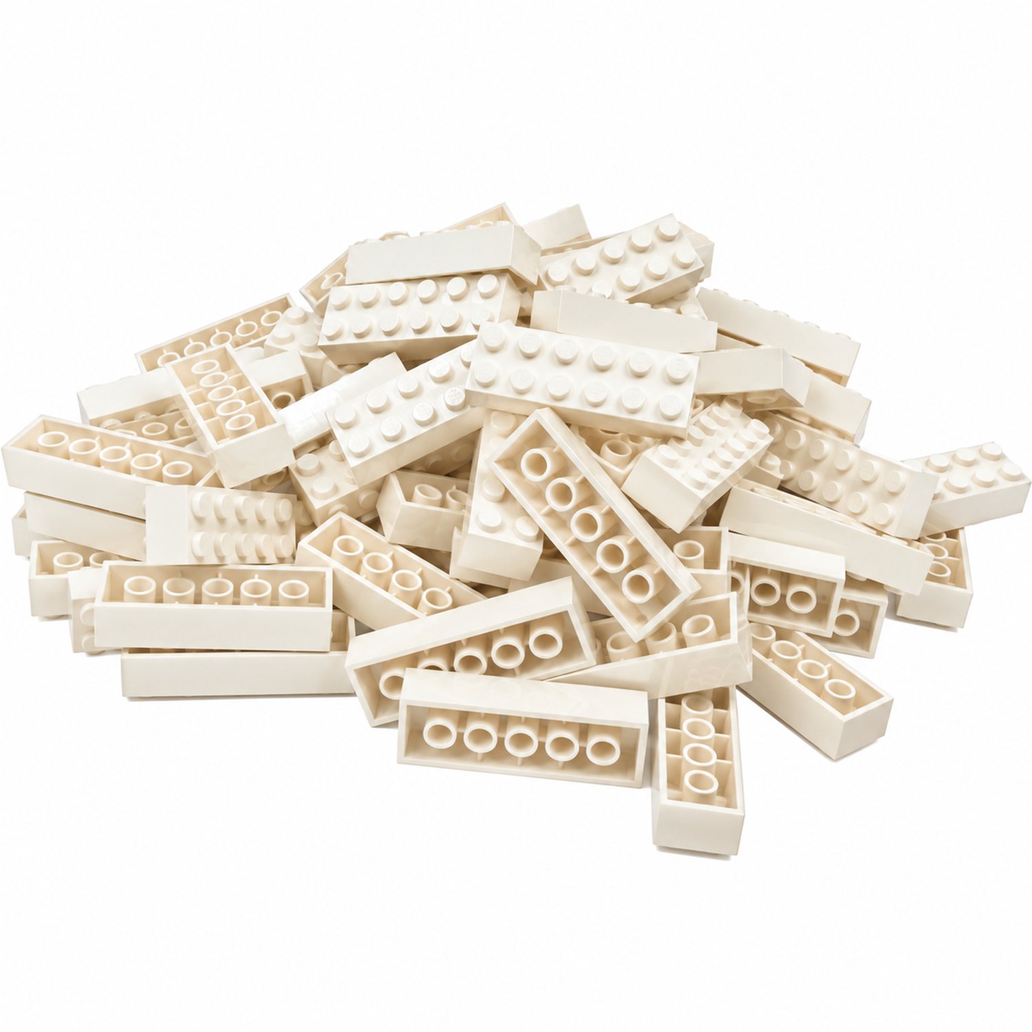 100 Bouwstenen 2x6 | Wit | Compatibel met Lego Classic | Keuze uit vele kleuren | SmallBricks