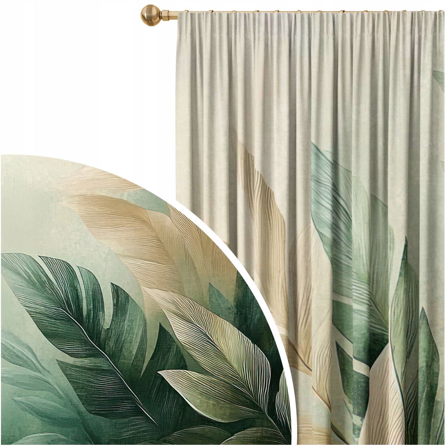 Kant-en-klare gordijnen 140x250cm met plooiband - Zonder strijken