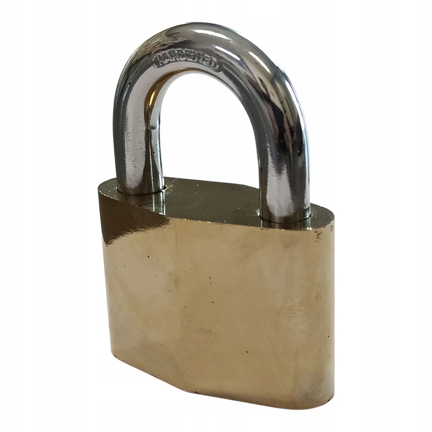 Versterkte Gietijzeren Hangslot 60mm met Messing Coating