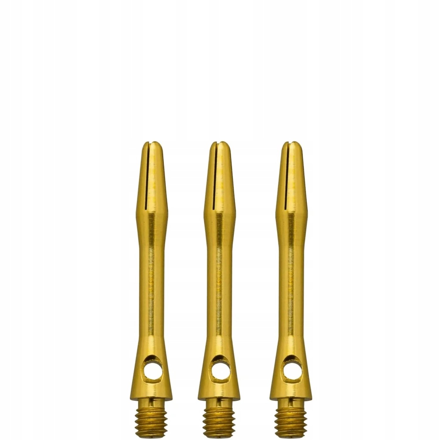 Merkloze Aluminium Dart Shafts - Goud Kort