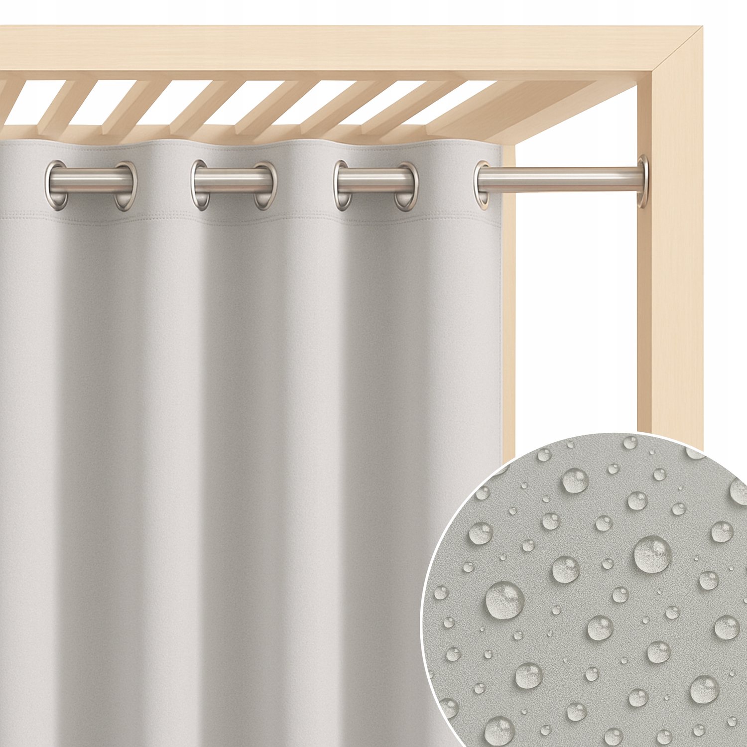 Waterdicht Terrasgordijn 155x220 cm - Tuin, Balkon, Pergola