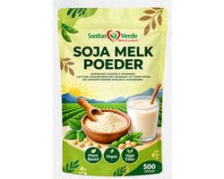 Sojamelkpoeder Non-GMO 500g – Vegan Plantaardig Melkpoeder – Lactosevrij – Glutenvrij – Eiwitrijk