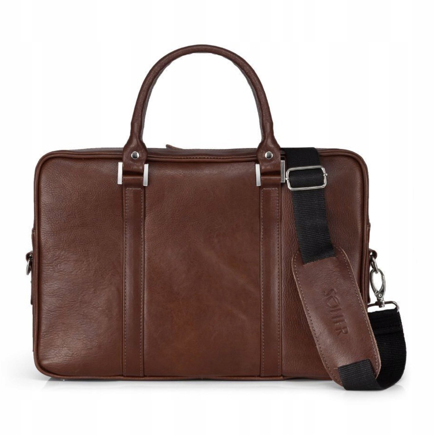 Leren Aktetas Heren Laptop 15,4" Solier Harvey - Stijlvol & Functioneel