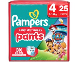 Pampers Baby-Dry Pants Paw Patrol editie - Maat 4 - 25 Luierbroekjes (9-15 KG)