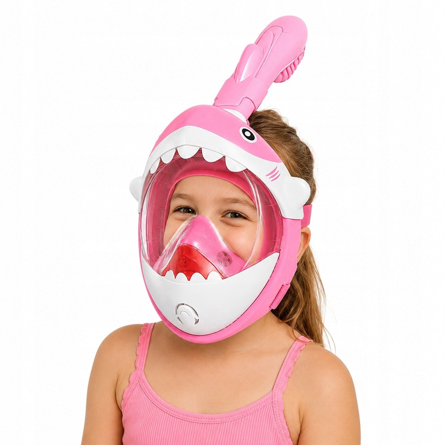 Volledig gezichtsmasker voor snorkelen voor kinderen - Roze
