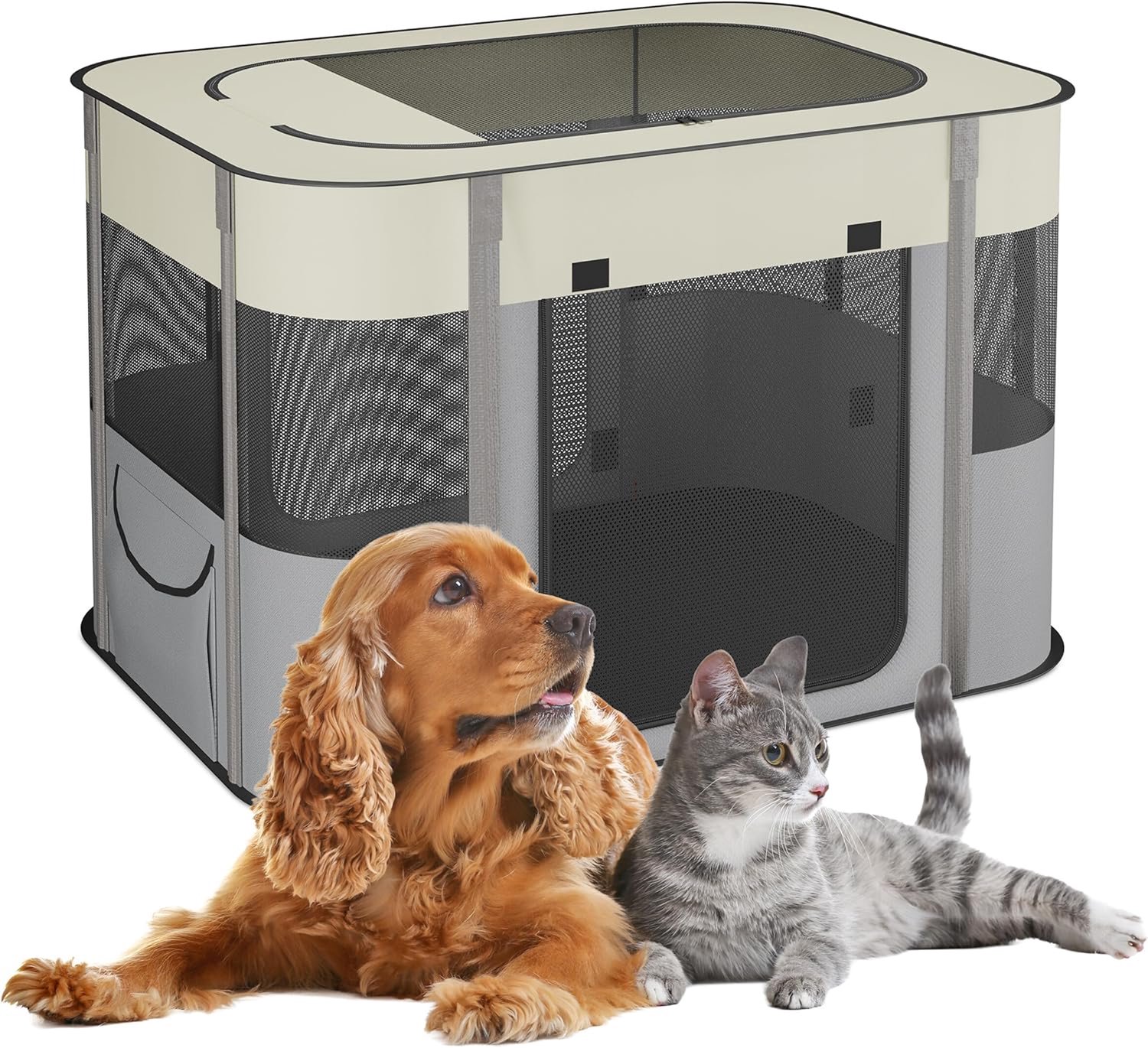 Famanu - Reisebank voor honden - Comfortabele plek voor uw huisdier - Inclusief handige draagtas - Multicolor