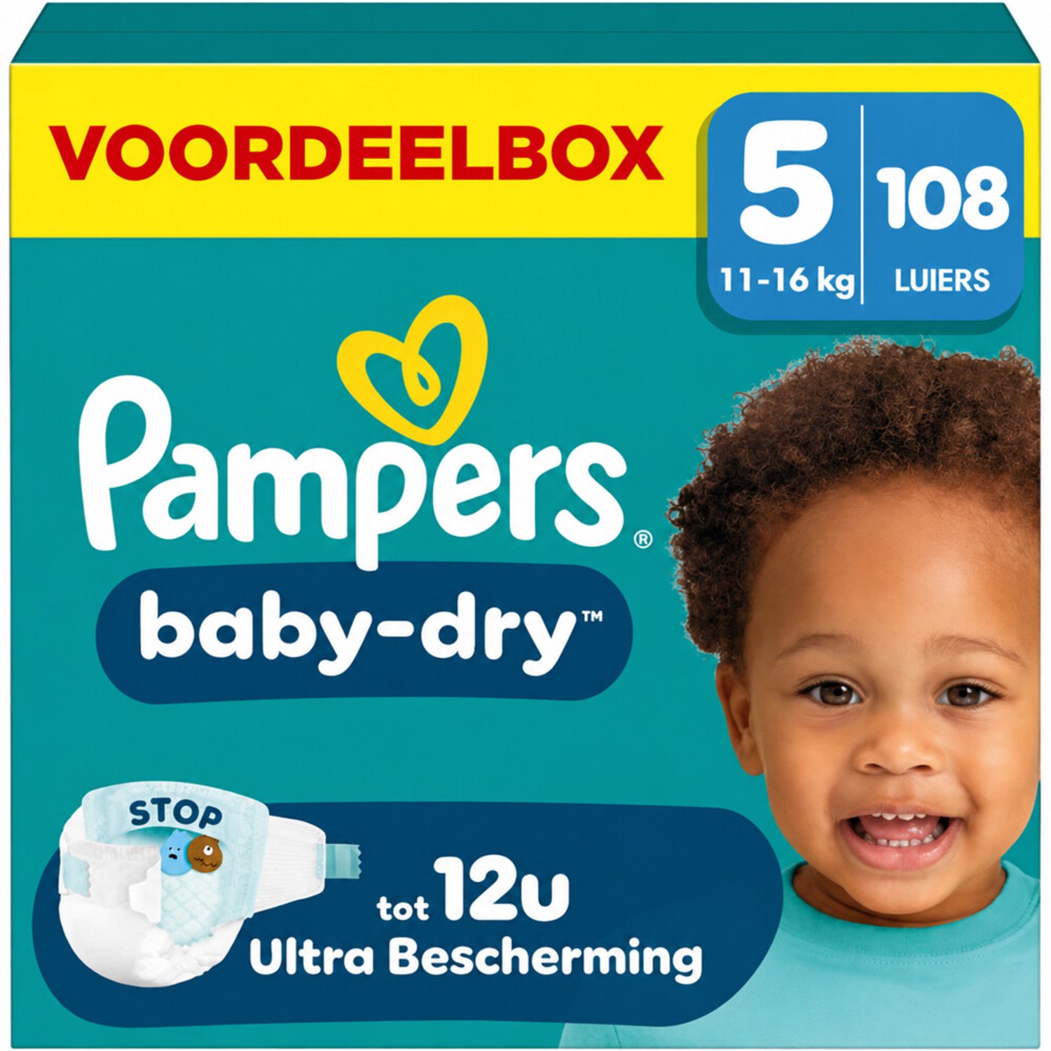 Pampers Baby Dry luiers maat 5 | 108 stuks