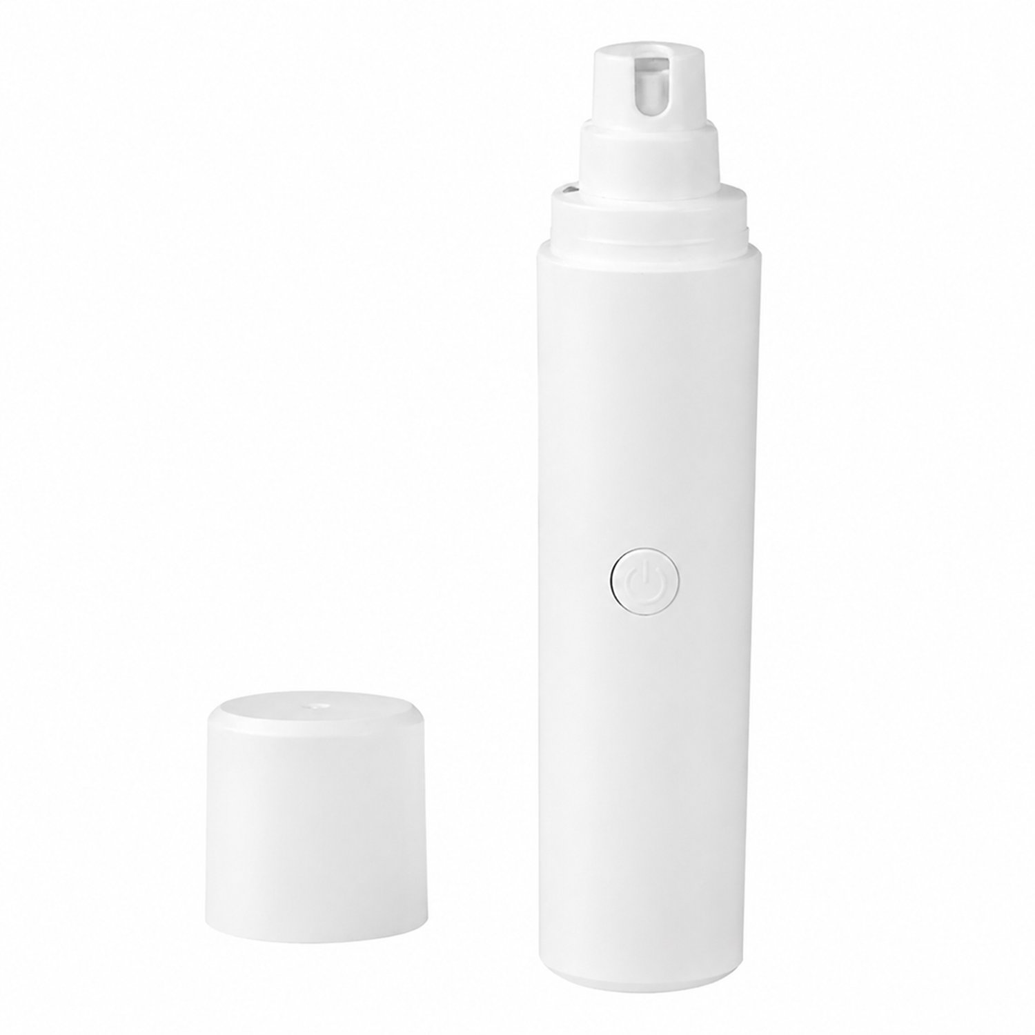 elektrische nageltrimmer voor huisdieren - Wit, batterijmodel - Nagelvijl met verlichting - Cilindervormig
