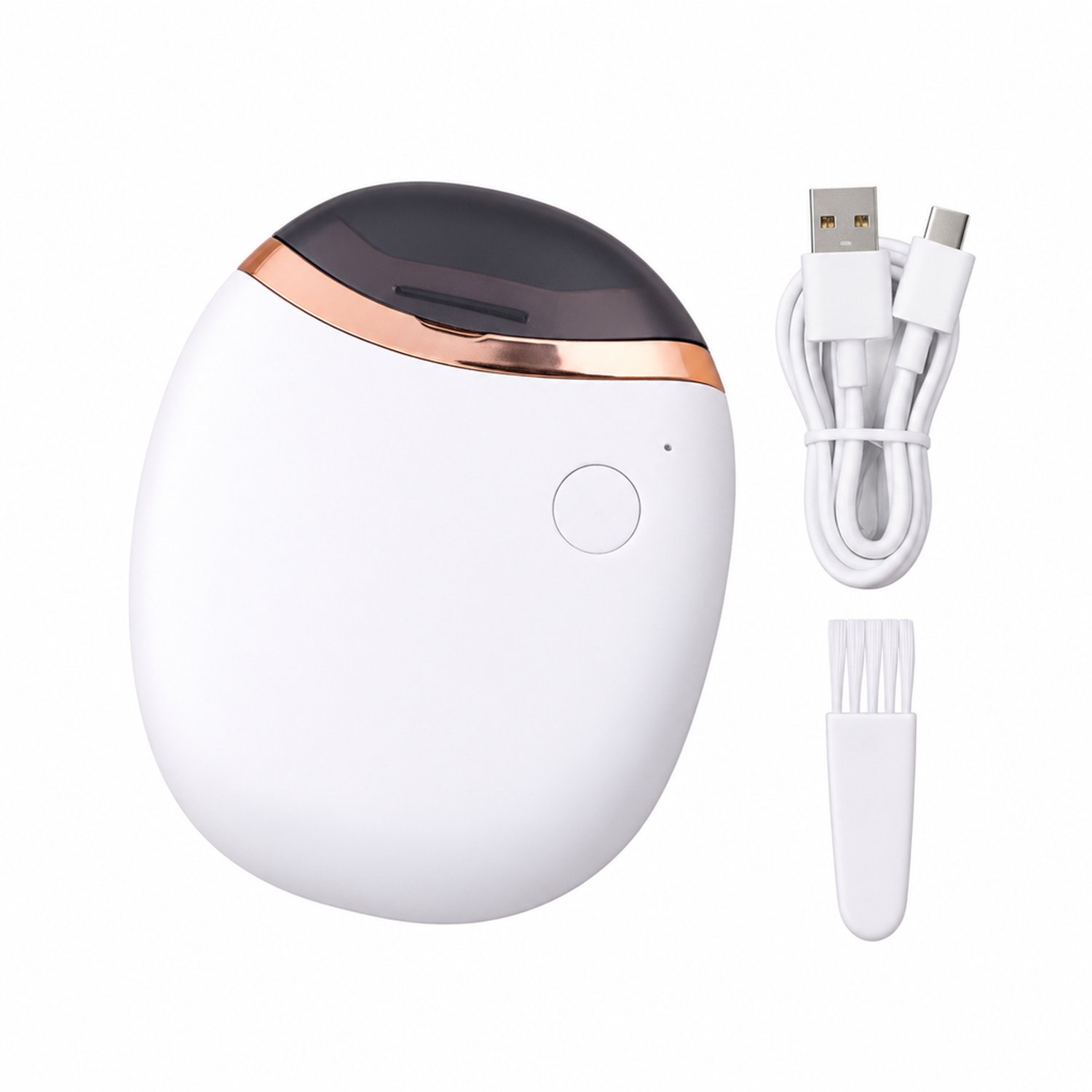 elektrische nagelknipper - Wit - 3 snelheden en USB-opladen - Voor thuis - In kleurendoos met USB-kabel en borsteltje