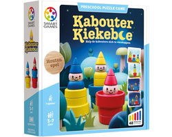 SmartGames Kabouter Kiekeboe - Houten Logisch Denkspel - 48 Educatieve Zoekuitdagingen - Solospel voor Peuters & Kleuters - Vanaf 3 Jaar