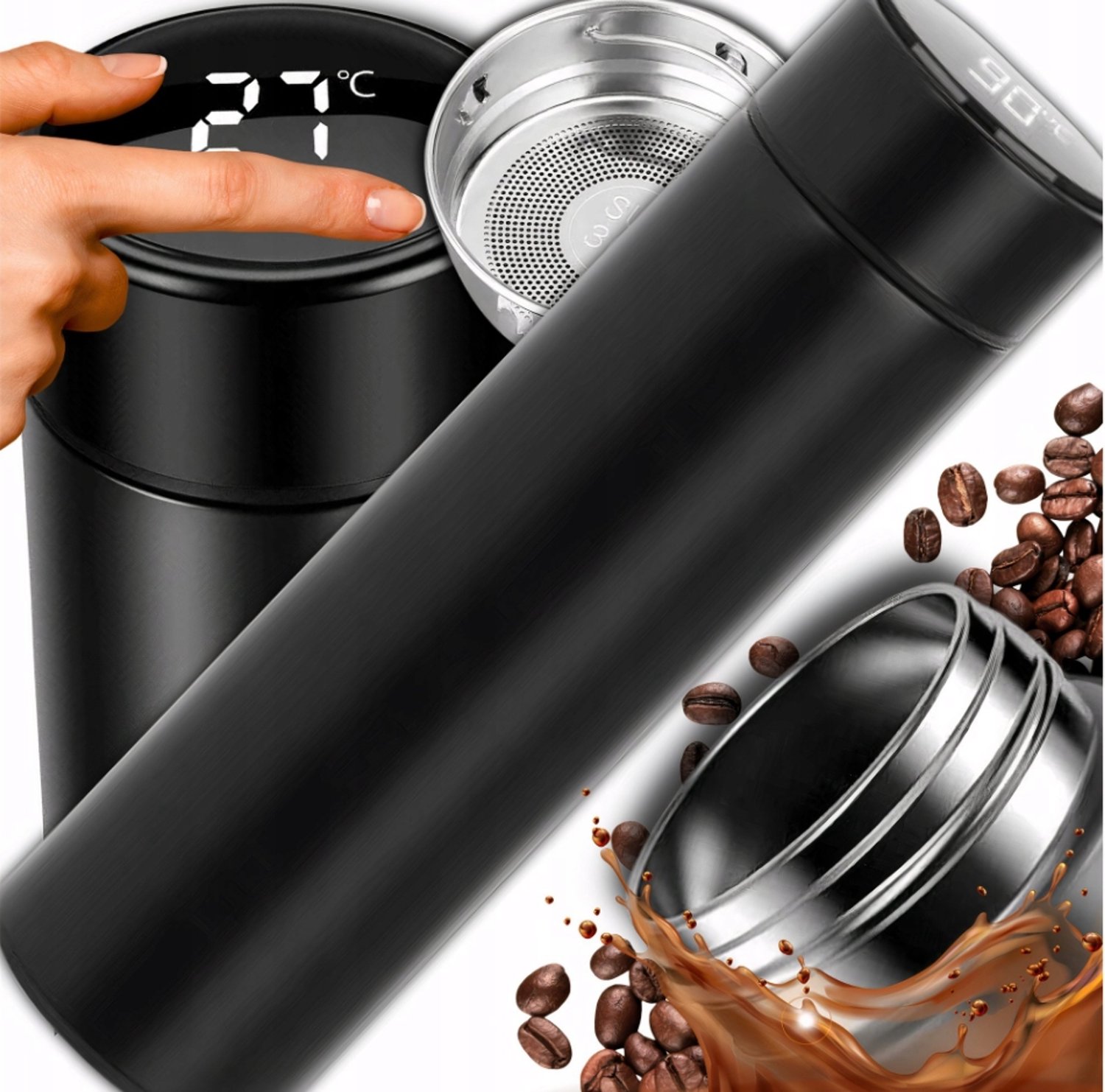 Slimme Thermosbeker 500ml met LED Temperatuur Display