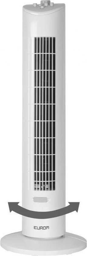 Eurom VTW31 kolomventilator 79 cm hoogte met timer en zwenkfunctie, ventilator voor koeling