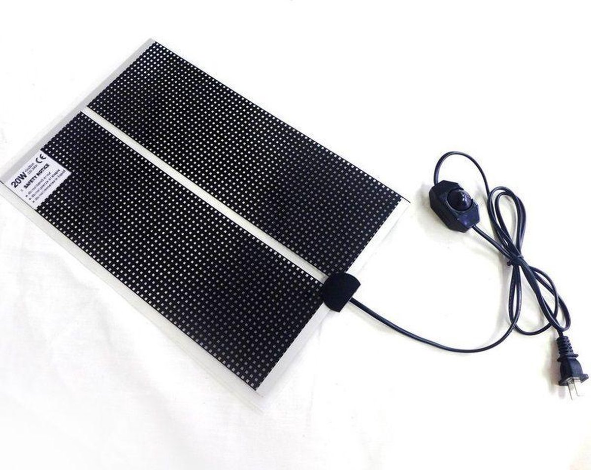 Warmtemat QH 14x15cm met dimmer en Aan/Uit schakelaar