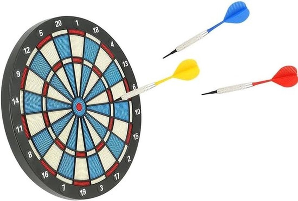Dartpijlen Set met Zachte Punt en Kunststof Tip - 12 stuks, Geïntegreerde Dartpunten