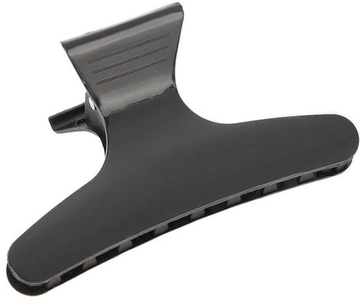 Haarclips 12 Stuks - Zwarte Haarclips - Professionele Salon Kappersclips - Sterke Grip - Vlinderontwerp - Eenvoudig te Gebruiken - Haarklem