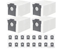 20 Stuks Stofzuigerzakken Voor Robotstofzuiger - Geschikt Voor Dreame L10 L10s L20 X20 X30 X40 X50 L40 L50 Ultra En Mova P10 E30 P50 V50 Ultra - 3,2 Liter Capaciteit - 4-Laagse Filterstructuur - Vervangende Stofzakken Voor Leegstation