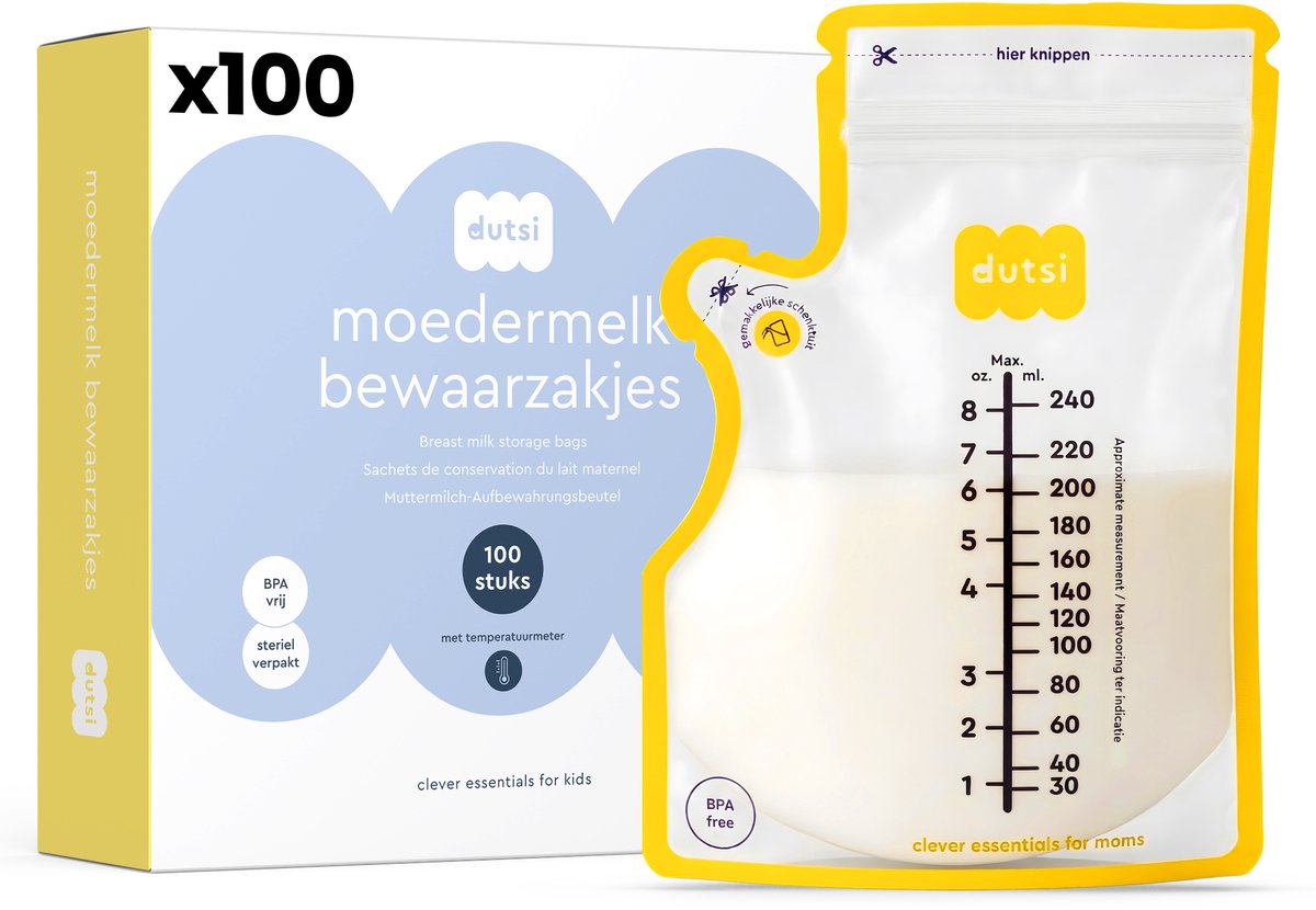 Dutsi - Moedermelk Bewaarzakjes - 100 pack