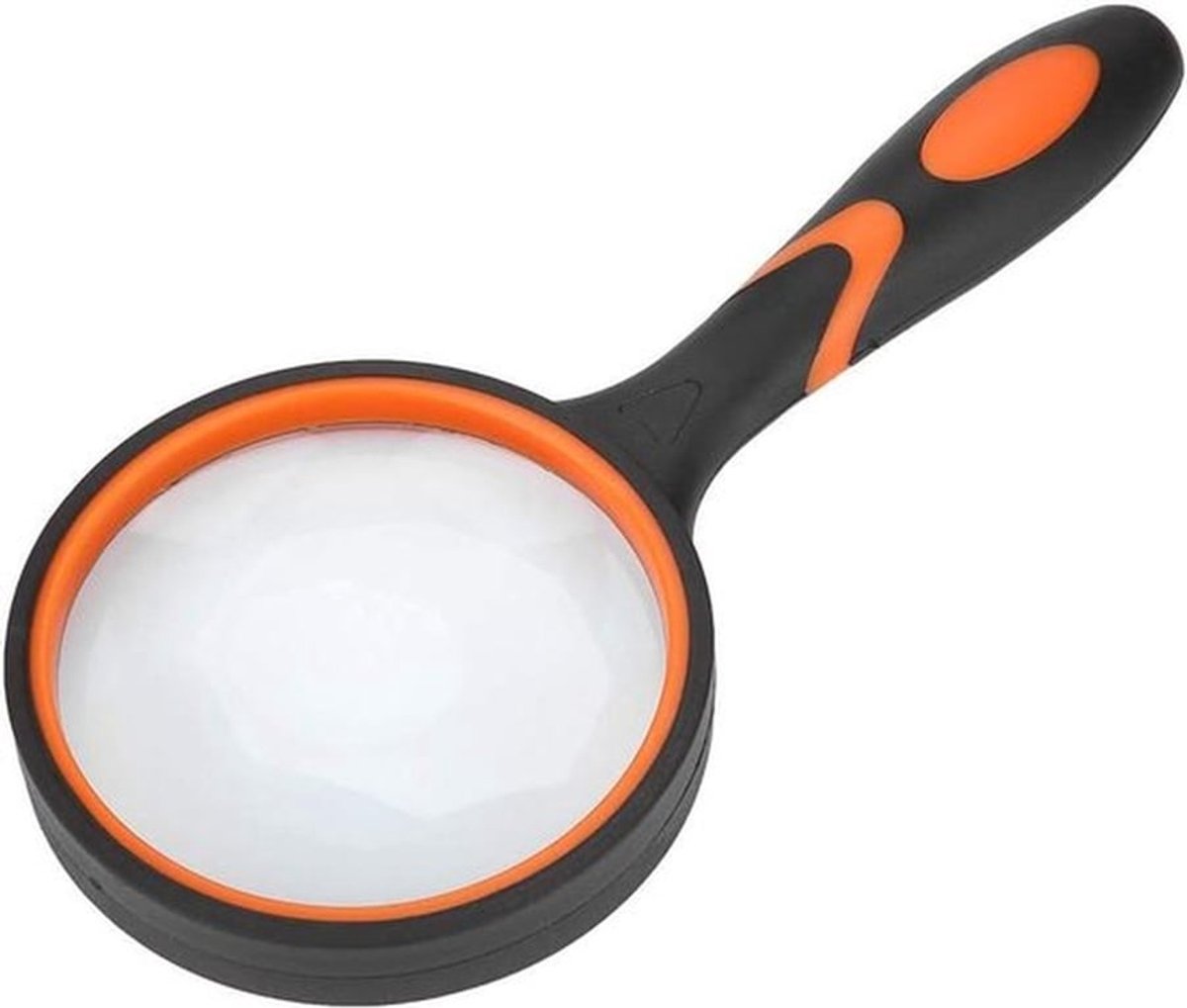 Cocoplus -Vergrootglas met 8x vergroting - Antisliphandvat - Grote lensdiameter- Individuele focus - Voor boeken en kranten - Geschikt voor senioren - Zwart