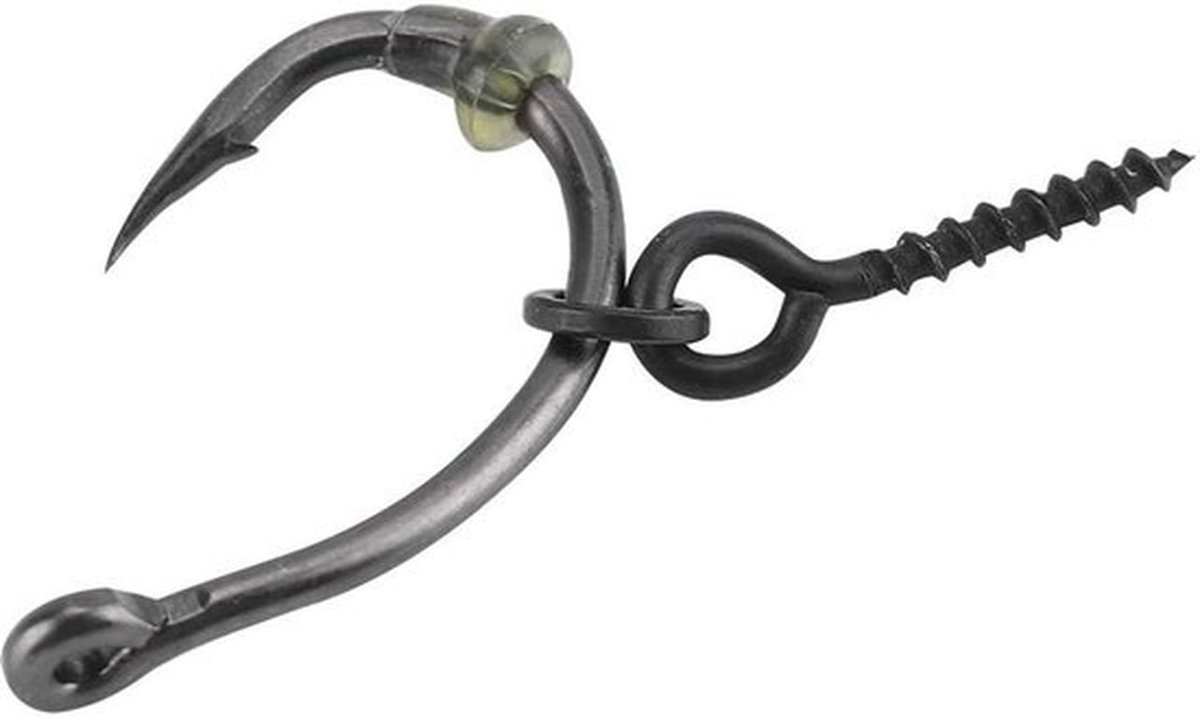 Ronnie Rigs 30 Stuks - Karpervissen - Aas Stoppers - Aas Schroeven - Terminal Tackle - Eenvoudig te gebruiken - Karperhaak