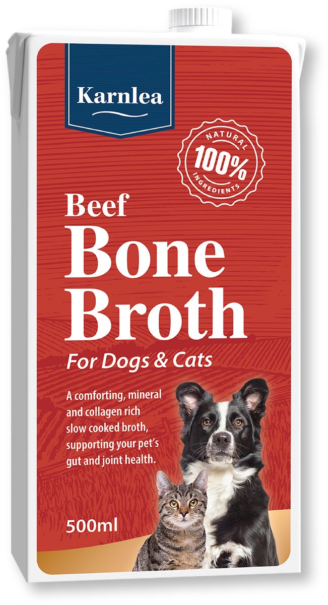 Karnlea Karnlea Bone Broth Rund Bottenbouillon voor hond en kat - 500ml
