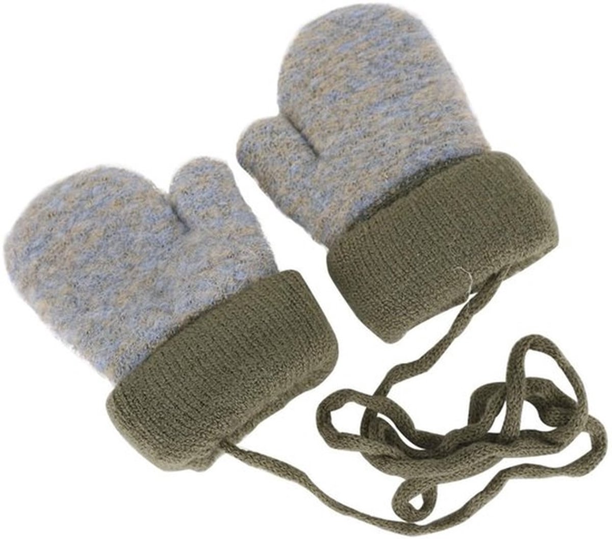 Wanten voor Kinderen - Warme Gebreide Handschoenen - Fleece Binnenvoering - Winter - One Size 1-3 Jaar - Bescherming Tegen Koude