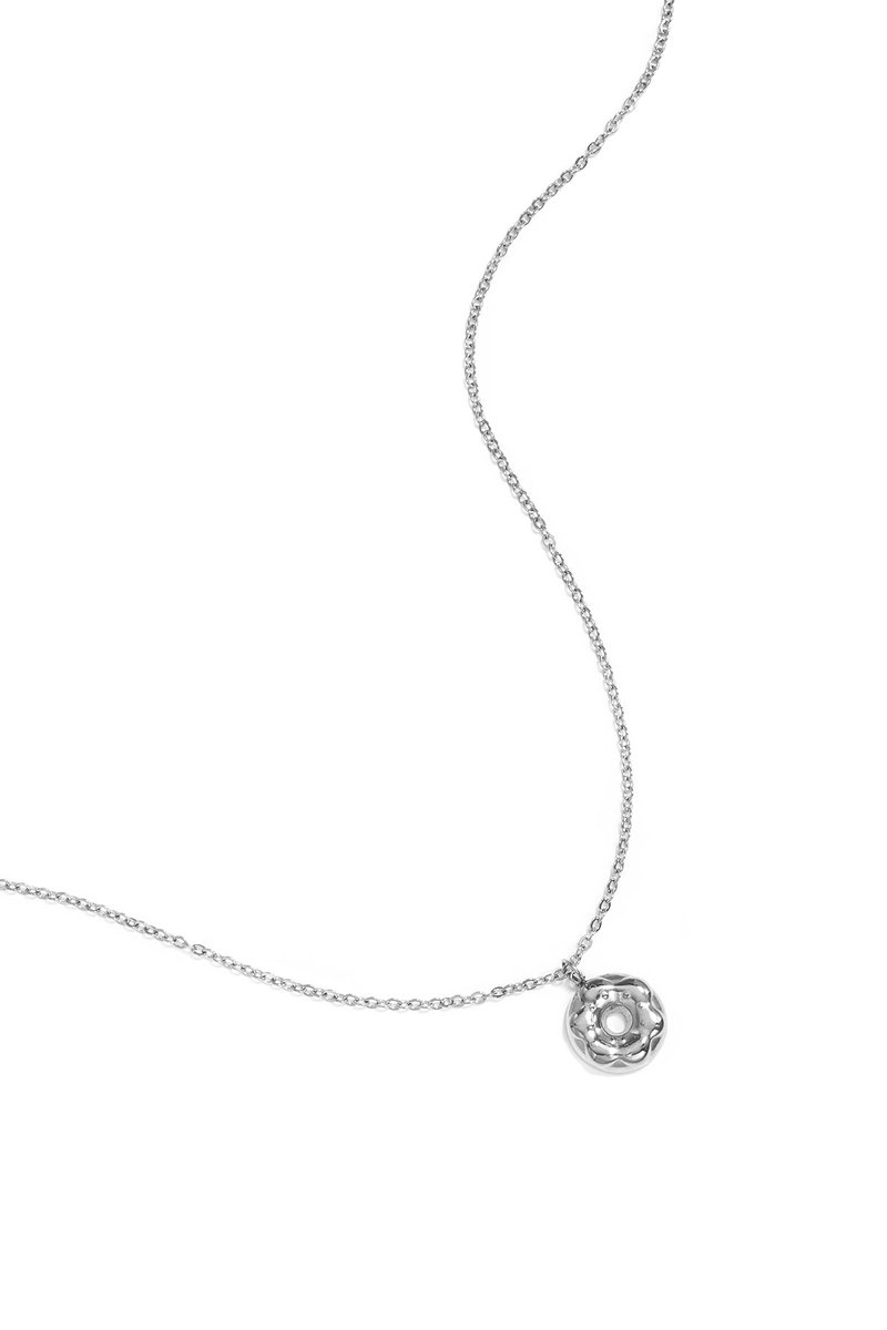 Doni - Donut Ketting - Stainless Steel - - Goud