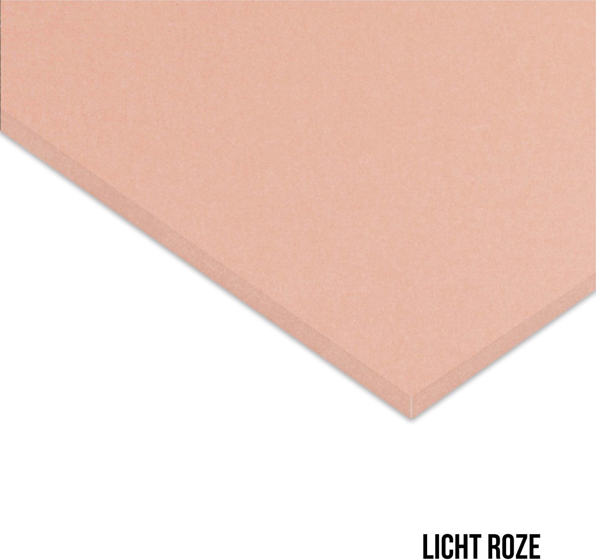 Vilt Wandpaneel - Lichtroze - 60x140cm - Kamer26
