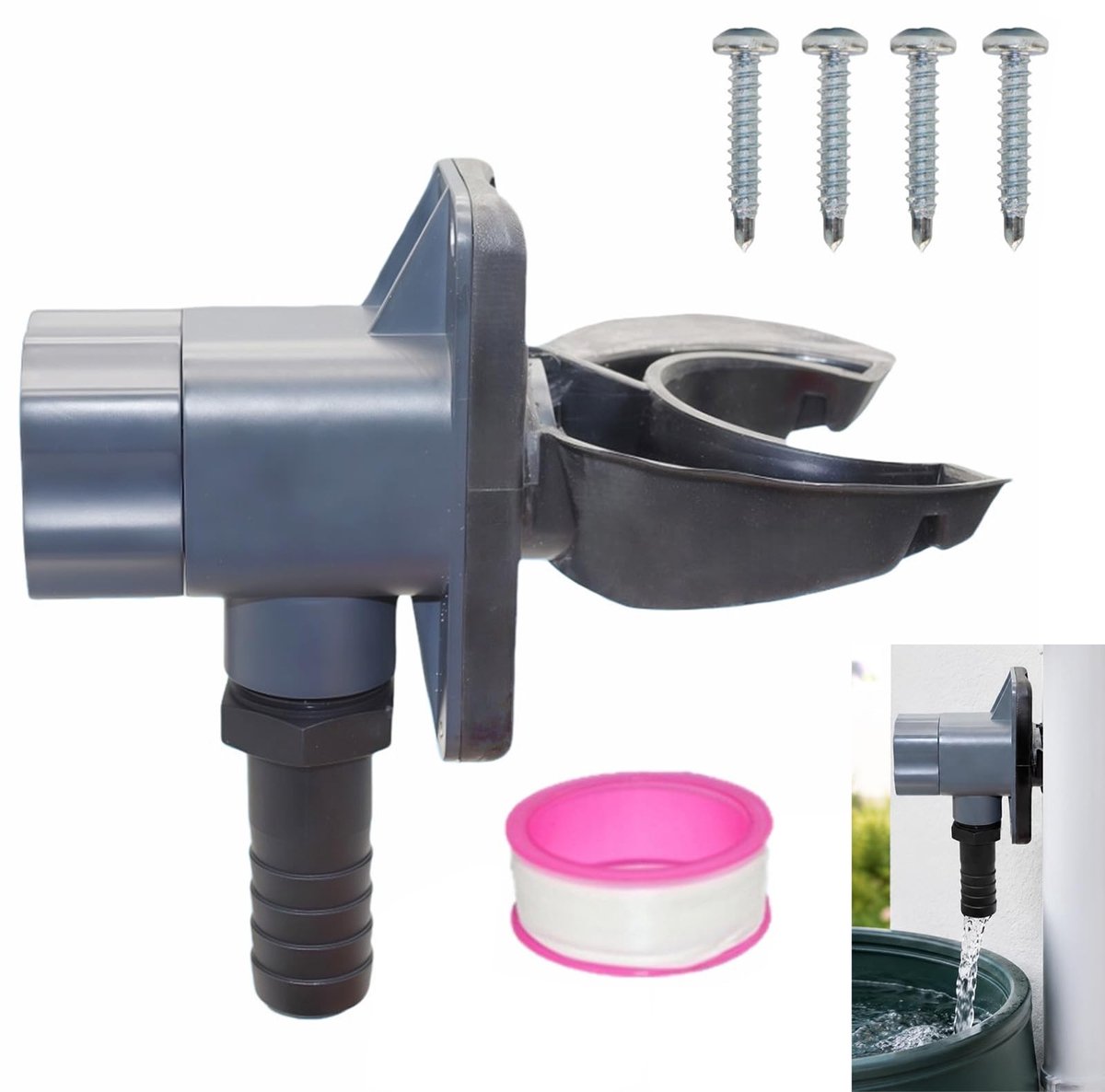 Solidchoice - Regenwatercollector voor Afvoerbuizen 70-110 mm