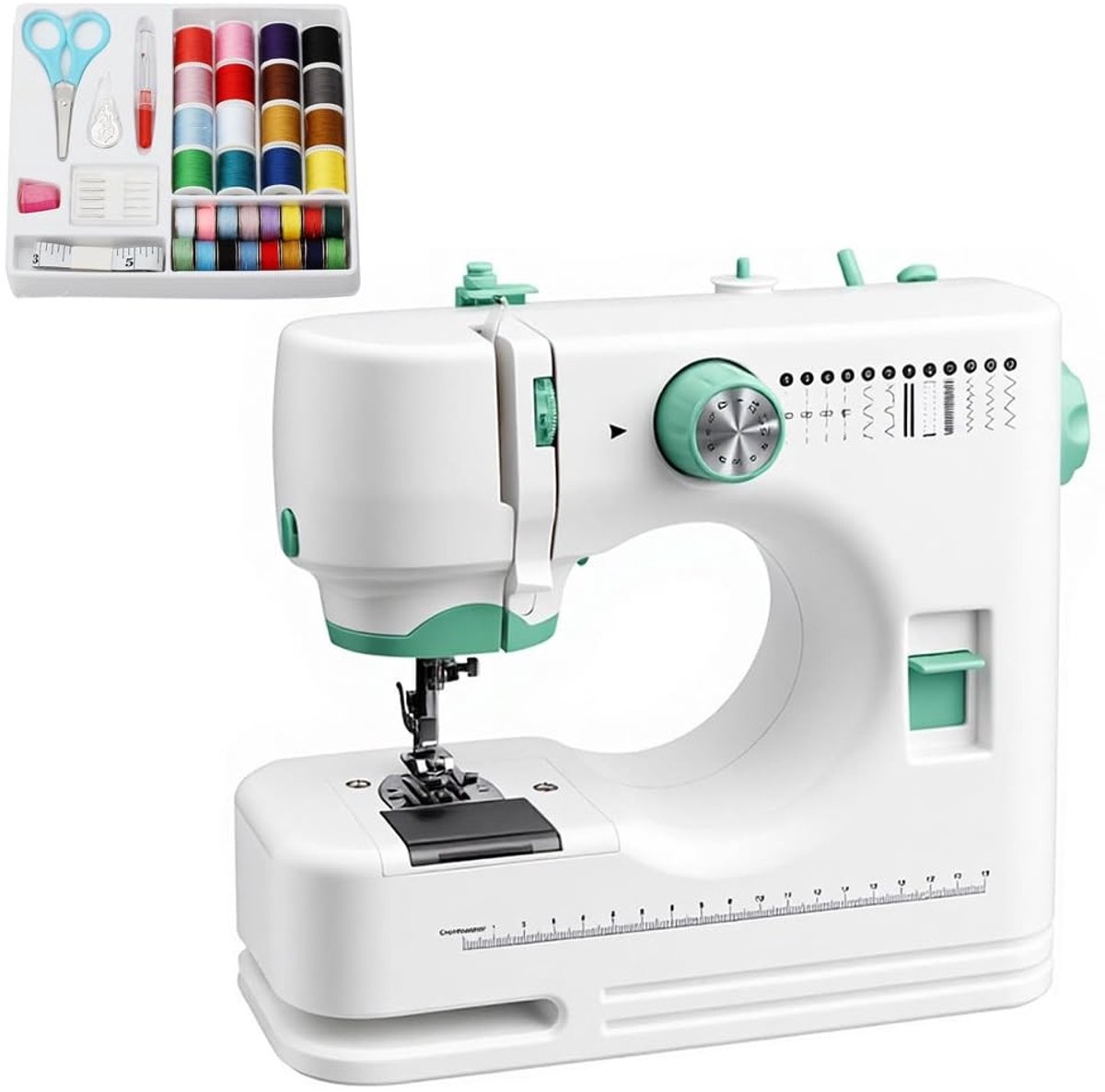 Solidchoice - Draagbare Mini-Naaimachine voor Beginners met Accessoires