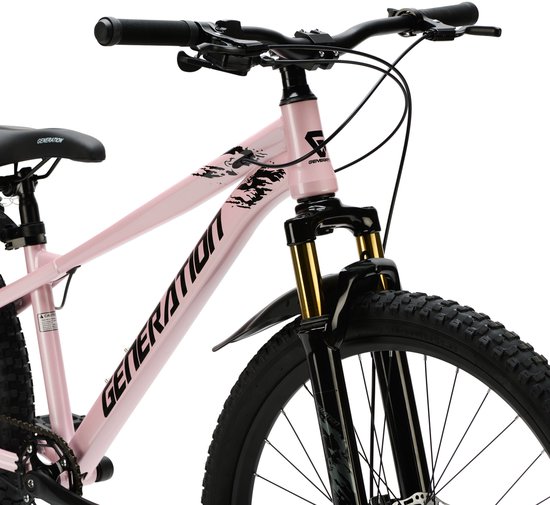 Generation X8 Mountainbike 26 inch - Lichtroze met Spatborden van Generation — afbeelding 4