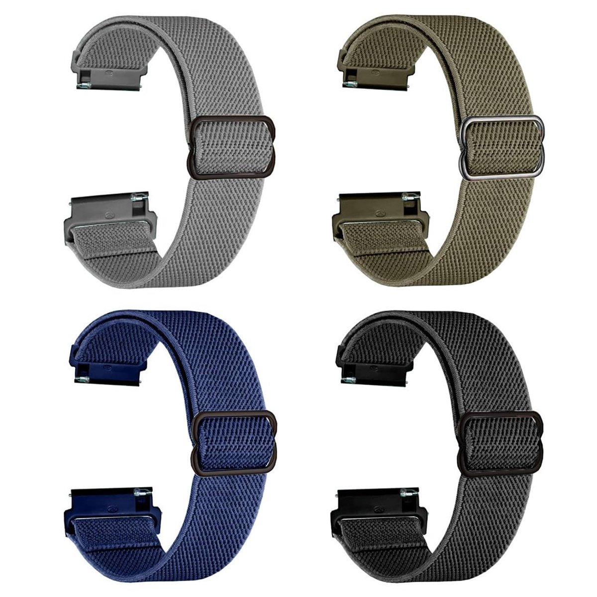 Solidchoice - Verstelbare Nylon Horlogeband voor Dames en Heren