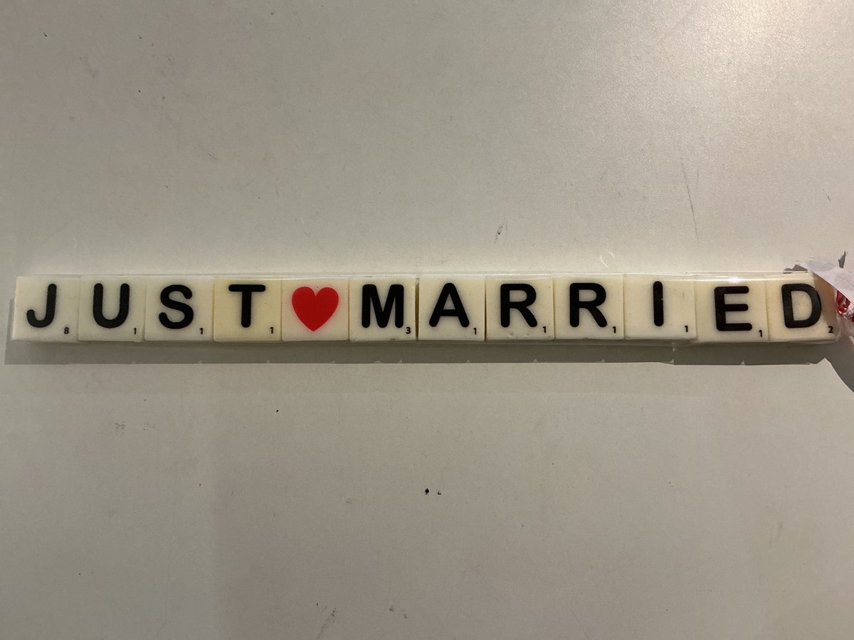 LETTERKAARS SET JUST MARRIED