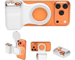 Magnetische Telefoonhouder voor Camera, Smartphone Grip met Draadloze Sluiterknop, Selfie Handgreep geschikt voor iPhone en Android, Creator Kit voor TikTok, Selfies, Fotografie en Video