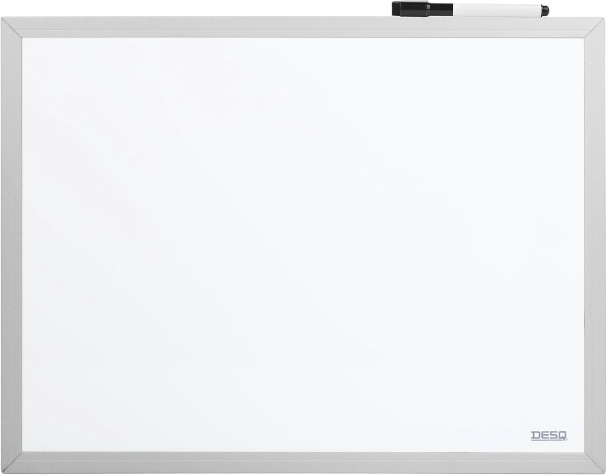 Whiteboardfolie - Wit - 40 x 1 x 30 cm - Magnetisch Whiteboard met Aluminium Frame - Voor Thuis en Kantoor